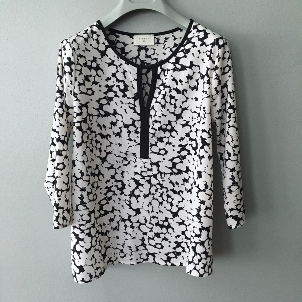 Everly Abstract Pattern Blouse, Small